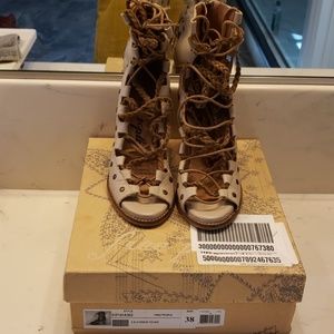 Free People Pember Lace up Heel